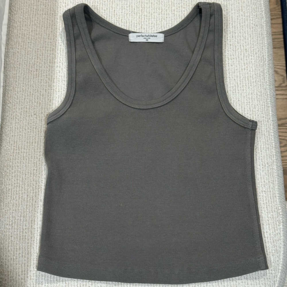 Perfectwhitetee Ribbed Blondie Tank (XS)